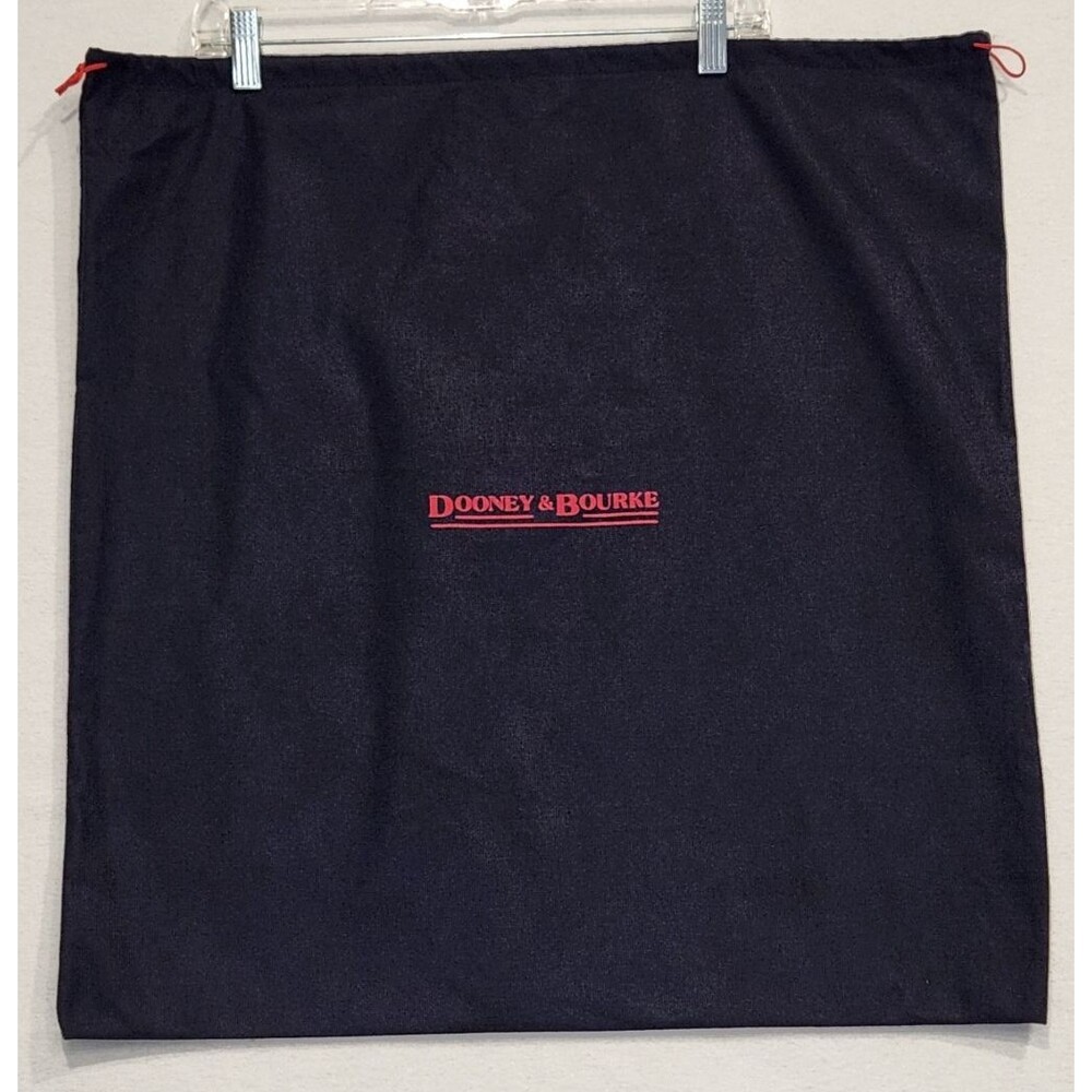 Dooney & Bourke Navy Blue Red Letters Drawstring Soft Dust Bag 22" x 22"
